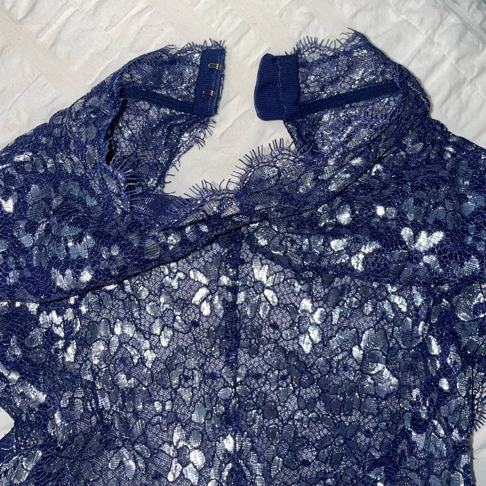 Victoria’s Secret Dream‎ Angels Unlined Demi Lace Bralette Navy